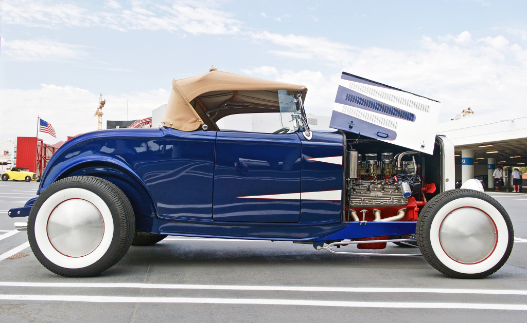 Revamped classic car